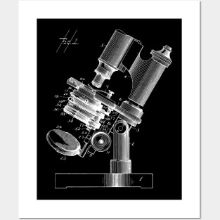 Microscope Patent Blueprint Art 1899 Posters and Art